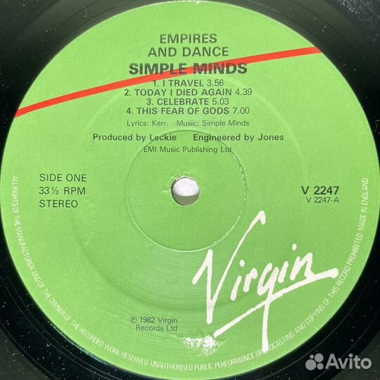 Simple Minds – Empires And Dance (Англия 1982г.)