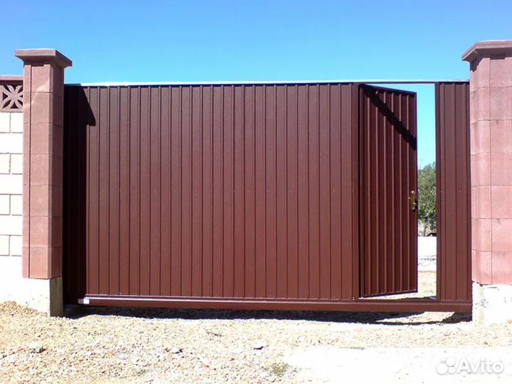 Ворота откатные под ключ