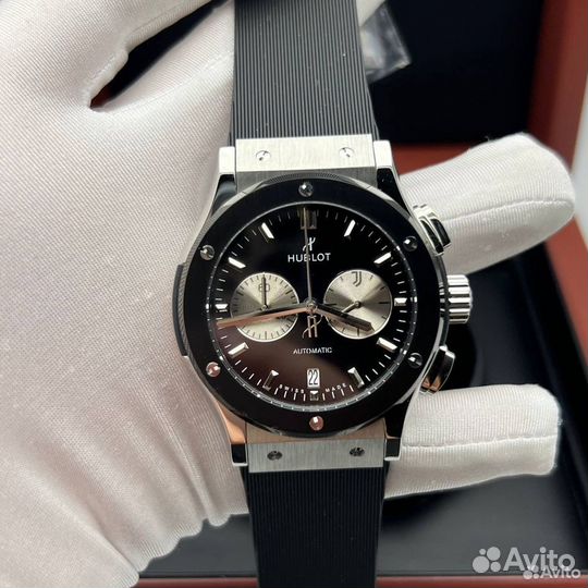 Часы мужские стильные кварцевые Hublot