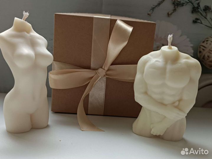 Подарочный набор свечей Мужское и Женское тело