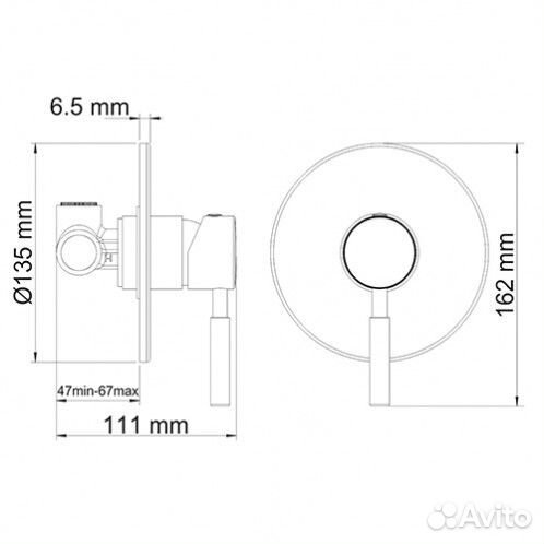 Смеситель для раковины wasserkraft Wern A42583