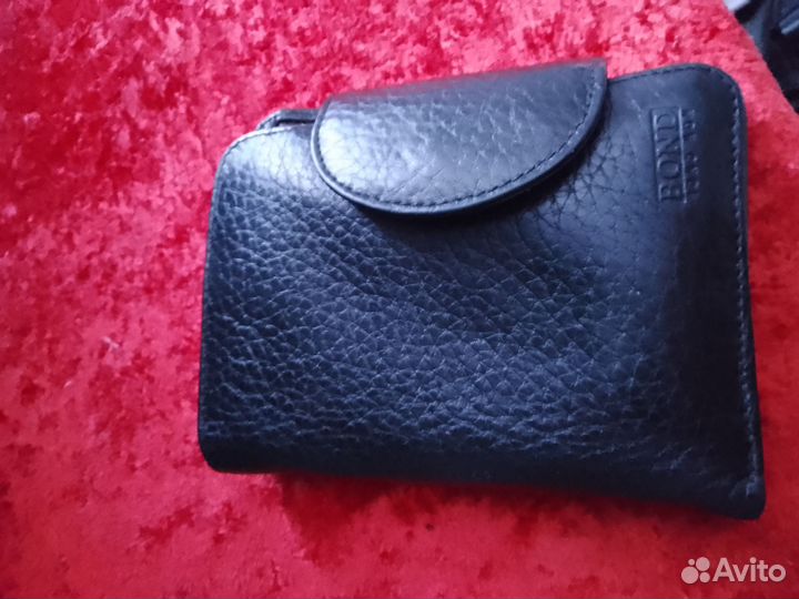 Бумажник мужской кожаный