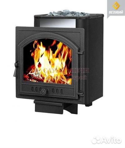 Дровяная печь для бани везувий Русичъ Антрацит 16