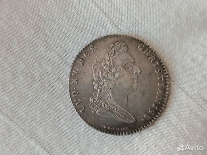 Жетон торговой палаты 1750 год Бордо серебро unc