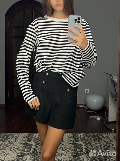 Лонгслив в полоску H&M