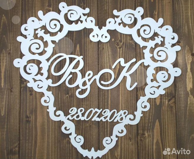 Монограмма на свадьбу