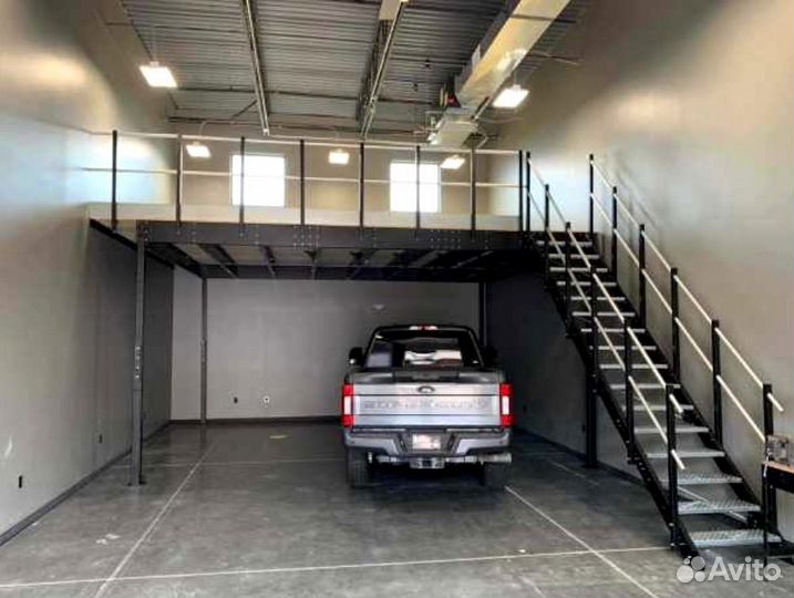 Антресольный этаж из металла