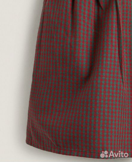 Детский рождественский фартук в клетку Zara home