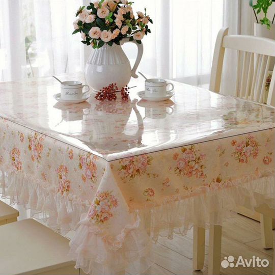 Силиконовая скатерть / пвх плёнка / Гибкое стекло