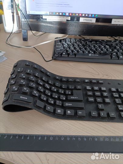 Клавиатура Гибкая силиконовая с русской раскладкой