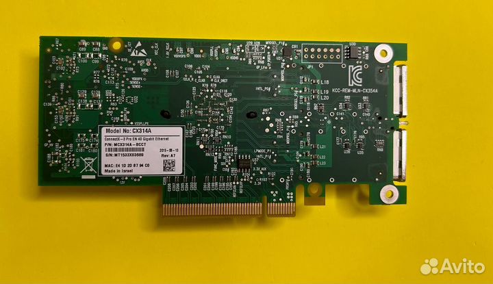 Сетевая карта Mellanox Connectx 3 40Gb CX314A-bcbt