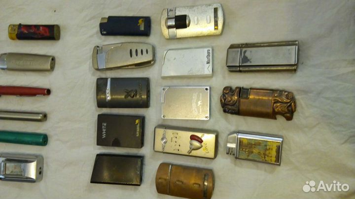 Зажигалки Camel # Marlboro # и другие кучкой