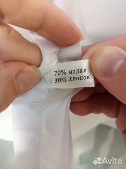 Рубашка белая мальчику, 158-164