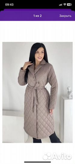 Пальто женское осень весна 56
