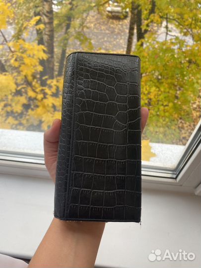 Кожаный Кошелёк Wanlima черный женский