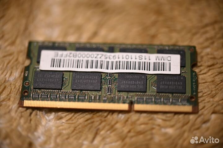 Оперативная память для ноутбука ddr3 2GB