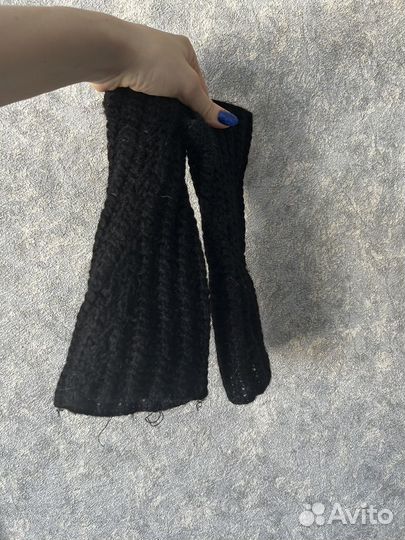 Гетры теплые вязаные