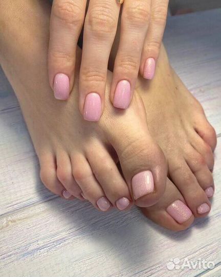 Комби маникюр и педикюр