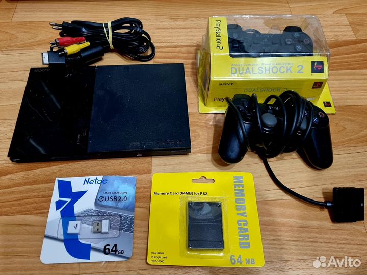 Sony PS2 Slim,прошитая,много игр