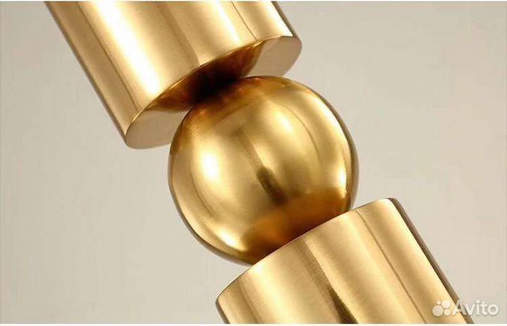 Светильник подвесной новый в упак. матовое золото