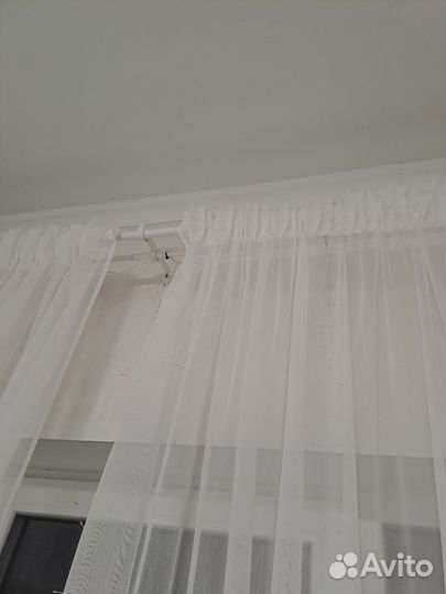 Карнизы для штор двухрядный настенный