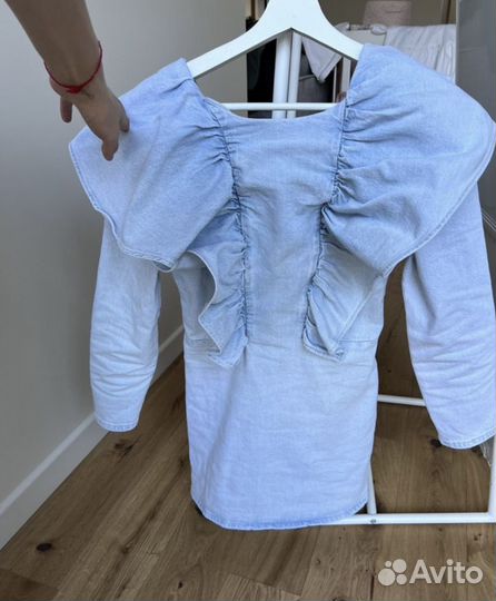 Джинсовое платье zara