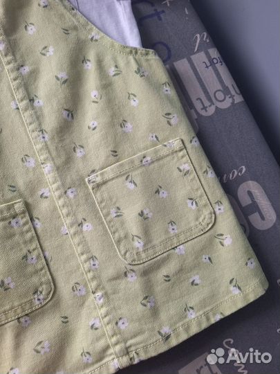 Вещи на девочку 86 92 сарафан джинсовый