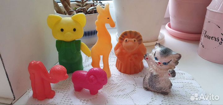 Игрушки пакетом из пластмассы СССР