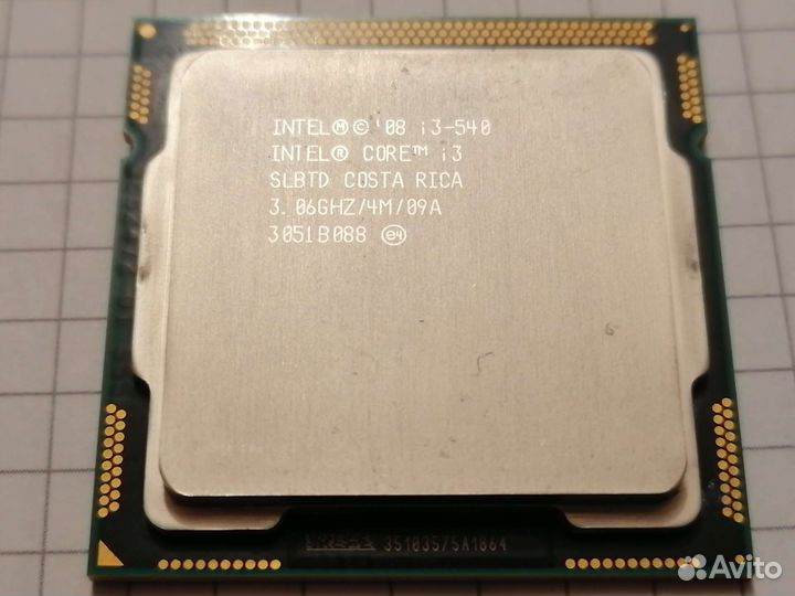 Процессор intel core i3 540 сокет 1156