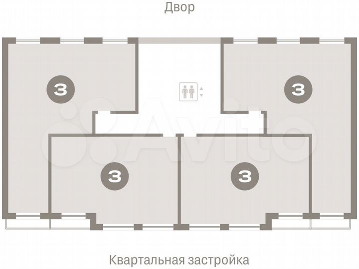 3-к. квартира, 81,4 м², 6/15 эт.