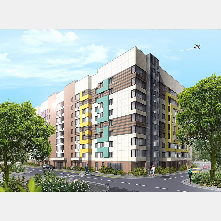 2-к. квартира, 67,4 м², 2/5 эт.