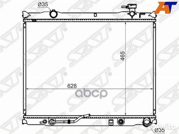 Радиатор Kia Sorento 02-09 KI0005-2 Sat