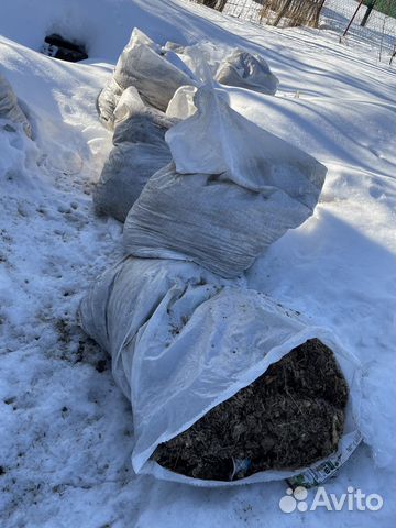 Навоз в мешках