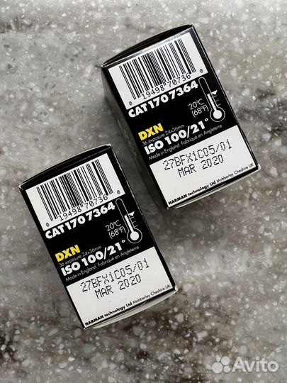 2шт просроченая фотопленка Ilford Pan 100