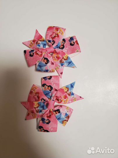 Заколки-бантики из репсовых лент