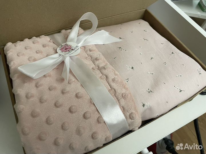Одеяло сатин плюш, конверт на выписку на заказ