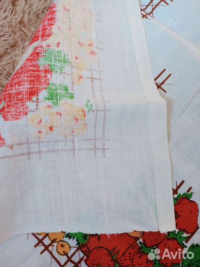 Скатерть и 4 салфетки Лён СССР всё за 500