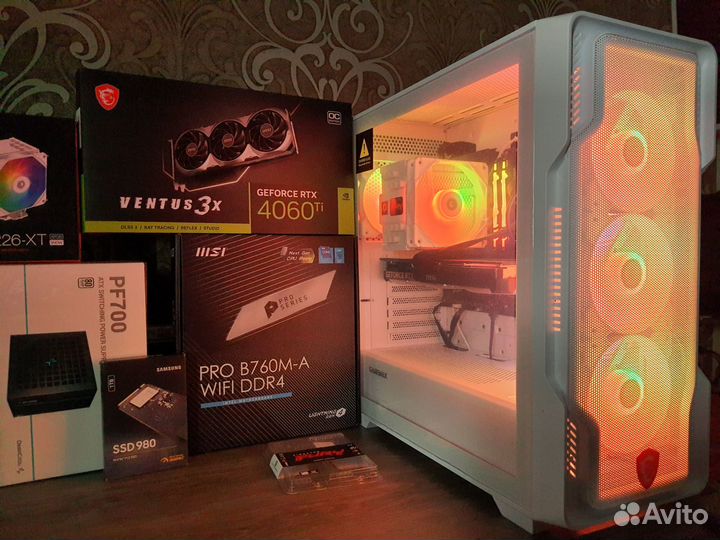 Мощный MSI RTX4060Ti/B760+Core i5 13500/SSD1T/WiFi