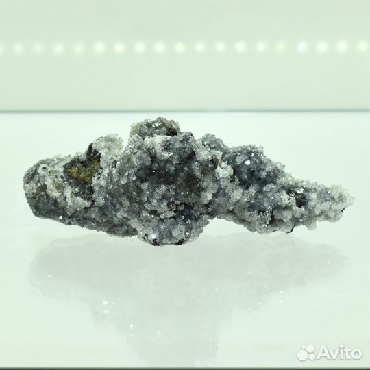 Друза Чёрный Кварц Морион с Апофиллитом