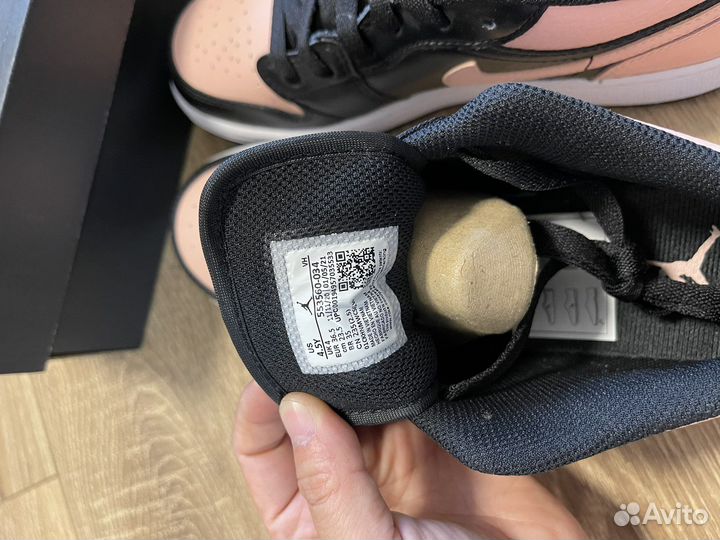 Кроссвоки Jordan 1 Low GS 'Crimson Tint' оригинал