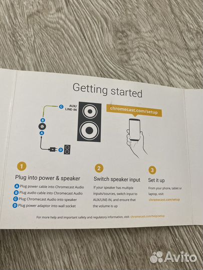 Сетевой аудиоплеер Google Chromecast Audio