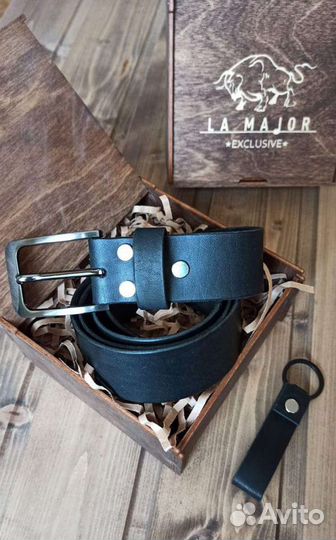 Ремень мужской кожаный подарок мужчине