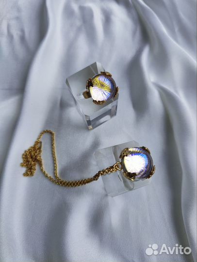Кулон и кольцо набор комплект