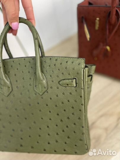 Сумка hermes birkin 25 Ostrich PHW