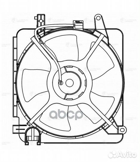 Вентилятор радиатора охлаждения chevrolet spark