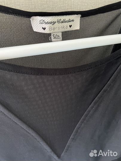 Черное платье мини