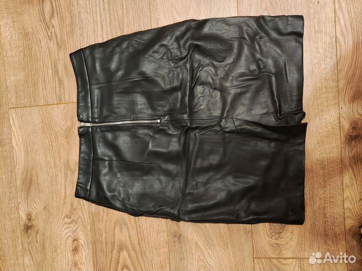 Кожаная юбка