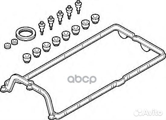 Комплект прокладок клапанной крышки BMW E65 4.4