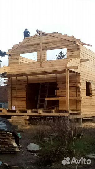 Рубим срубы домов,бань