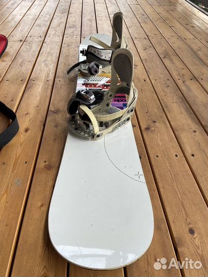 Сноуборд комплект женский ftwo+ride+nidecker